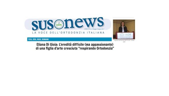 Una bella storia su SUSO News – la voce dell’ortodonzia italiana